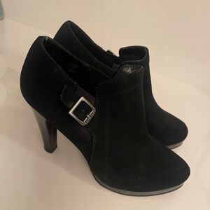 Black Suede Booties